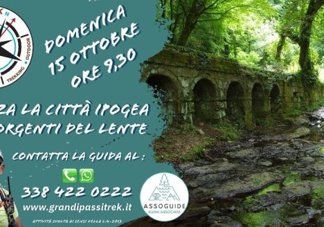 Vitozza la città ipogea e le sorgenti del fiume Lente