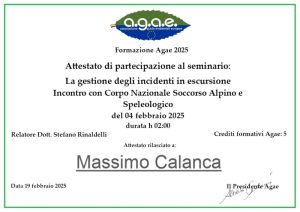 incidenti attestato gestione degli incidenti